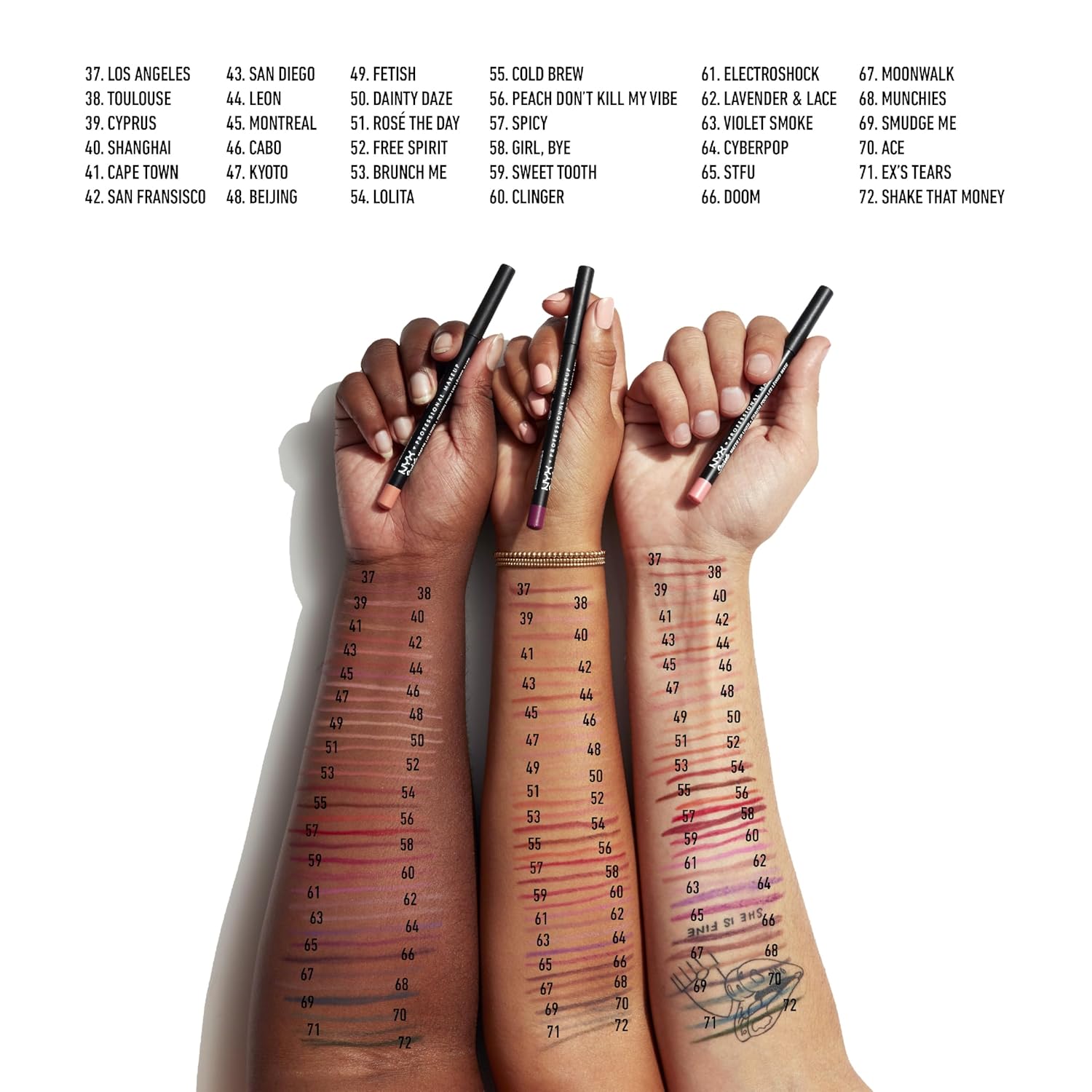 NYX PROFESSIONAL MAKEUP Suede Matte Lip Liner, Velvety-Smooth, Long-Lasting Formula For A Defined Lip Makeup Look - Moonwalk (Purple)