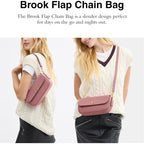 Coach Brook Flap Bag With Chain