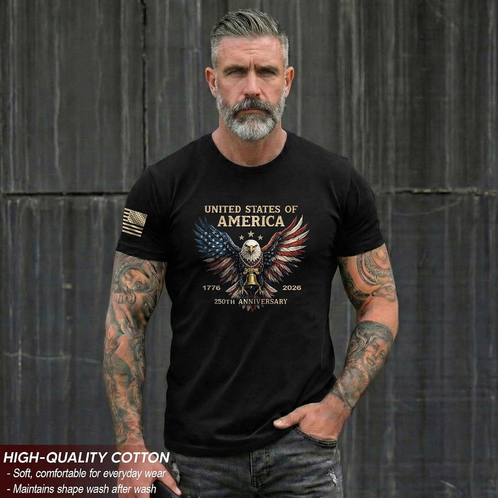 American 250Th Anniversary Shirt, Patriotic Shirts For Men | Honor 250 Years Of American Pride With These Commemorative Shirts, Crafted For A Bold Look And All-Day Comfort.