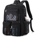 Mesh Backpack For School Heavy Duty See Through Net Bookbag Girls Boys Semi-Transparent Net Back Pack For Beach, Swimming, Sports, Work, Travel (Black)