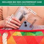 Beach Bag And Pool Bag Has Cooler Pocket, 7 Pockets Total, Zip Top. Family Size Waterproof Beach Tote