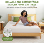 EGOHOME Full Size Memory Foam Mattress, 8 Inch Bed Mattress in A Box with Cooling Green Tea Gel, Pressure Relief with Medium Firm Support, CertiPUR-US Certified, 75''L x 54''W, ‎37.3 pounds White