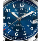 Hamilton Khaki Field Automatic Unisex Watch, 38Mm Stainless Steel Case, Swiss Made, Blue Dial Analog Wrist Watch Unisex 100 Meters Water Resitance, Sapphire Crystal, 3-Hand Movement, Leather Strap