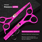 Hair Scissors Professional With Thinning Shears For Hair Cutting | 6" Japanese Steel Hair Cutting Scissors | Sharp Barber Scissors For Cutting And Layering | Hair Shears For Women And Men