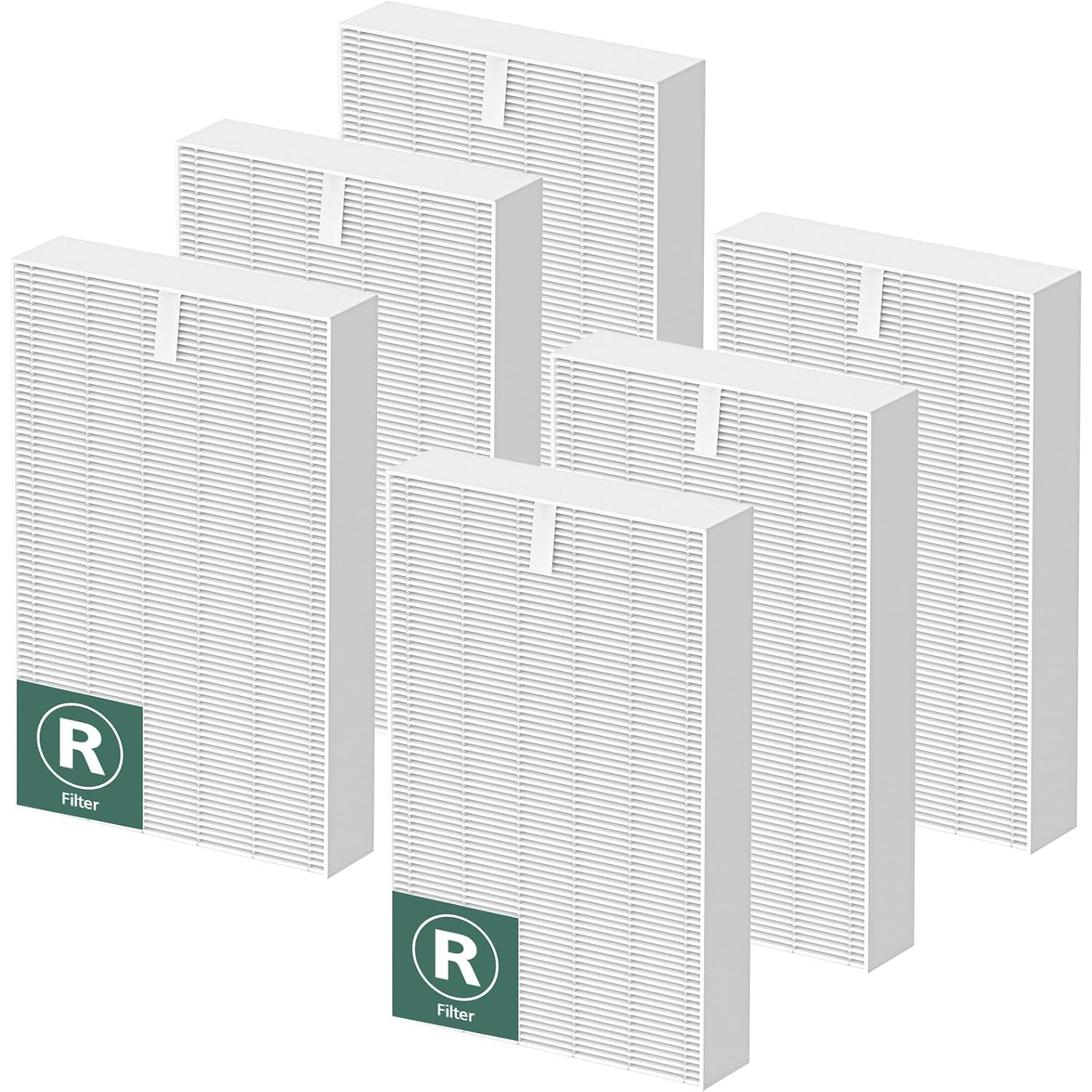 Hpa300 Hepa Air Purifier Filter R For Honeywell Air Purifier Hpa100/200/300 | Also For Honeywell 5000 Series, 6 Pack Hepa Filter Compatible With Honeywell R Filter (Hrf-R3 & Hrf-R2 & Hrf-R1)