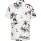 Comdecevis Men'S Hawaiian Floral Shirts Short Sleeve Button Down Tropical Summer Beach Shirts