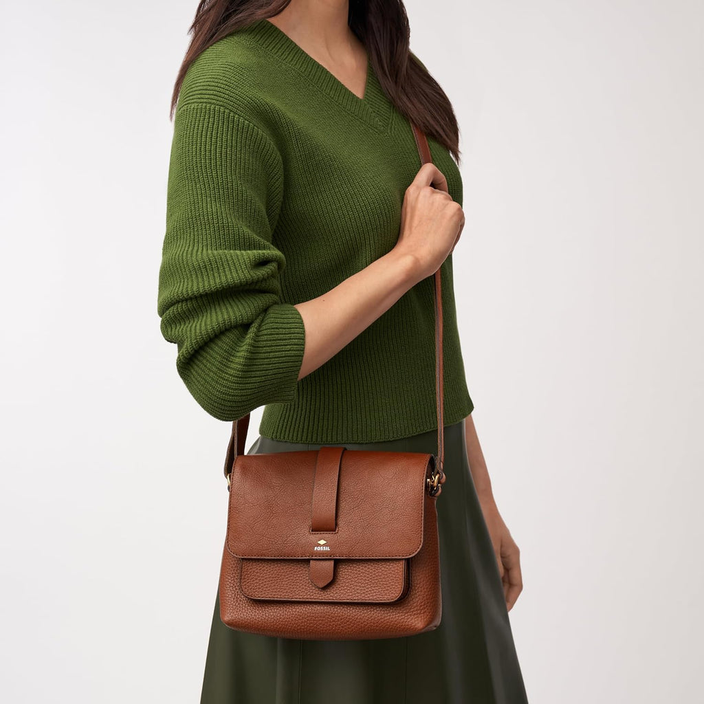 Fossil Women'S Kinley Large Or Small Crossbody Purse Handbag For Women