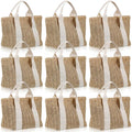 Paterr Mini Beach Straw Bags For Bachelorette Favors Burlap Tote Bag With Handle For Bridesmaid Bridal Shower Gifts