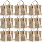 Paterr Mini Beach Straw Bags For Bachelorette Favors Burlap Tote Bag With Handle For Bridesmaid Bridal Shower Gifts