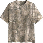 Anoumcy Camo Shirt For Women Mens Maple Leaf Print Camouflage T Shirt Summer Short Sleeve Oversized Camo Tee Shirts Tops