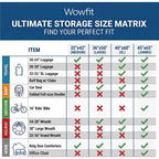 Wowfit 5 Ct 40X60 Inches Extra Large Clear Plastic Bags Perfect For Car Seat, Luggage, Suitcase, Stroller, Chair, Kids Bike And Attic Storage (2 Mil Flat Bags)