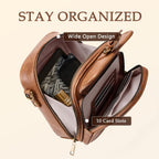 Small Crossbody Bag For Women With Card Slots Vegan Leather Messenger Bag Men Wallet, Cross Body Anti-Theft Shoulder Purse
