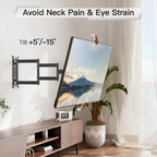Elived Long Arm Tv Wall Mount For Most 26-65 Inch Tvs, 37.4 Inch Long Extension Tv Mount Swivel And Tilt, Max Vesa 400X400Mm, Full Motion Wall Mount Tv Bracket Holds Up To 77 Lbs.