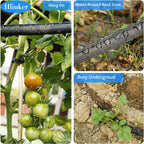 Hlinker 2026 Flat Soaker Hose 100 Ft (50Ft 2Packs) With Stake For Garden, Linkable Drip Hose Diy Automates Garden Irrigation System Saving 88% Water, Dual-Layer Leak-Free Design Water Hose With Holes