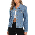 Miss Moly Women'S Denim Jacket Button Up Long Sleeve Basic Trendy Jean Jacket Coat With Pockets
