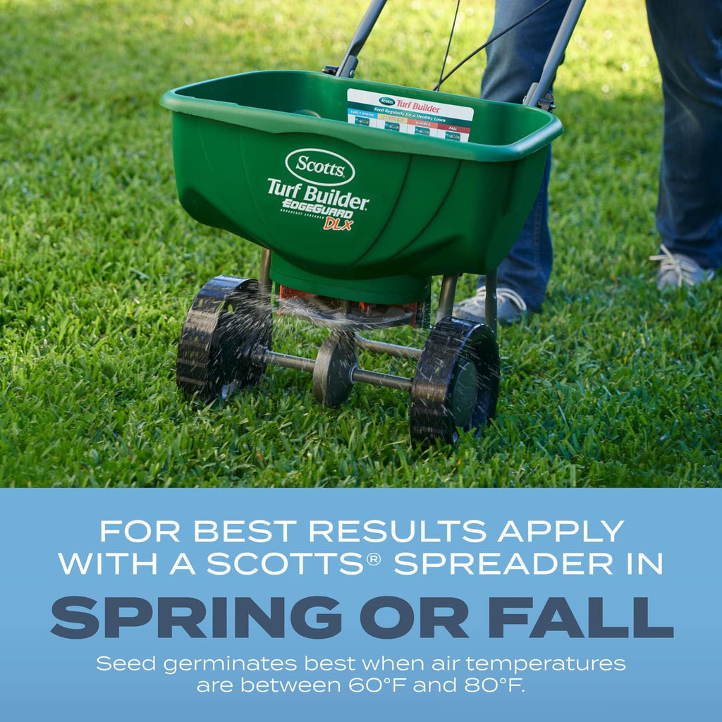 Scotts Turf Builder Grass Seed Kentucky Bluegrass Mix, 5.6 Lbs. | Grass Seed Plus Lawn Fertilizer And Soil Improver, Grows Dense, Green Turf, Covers Up To 3,730 Sq. Ft.