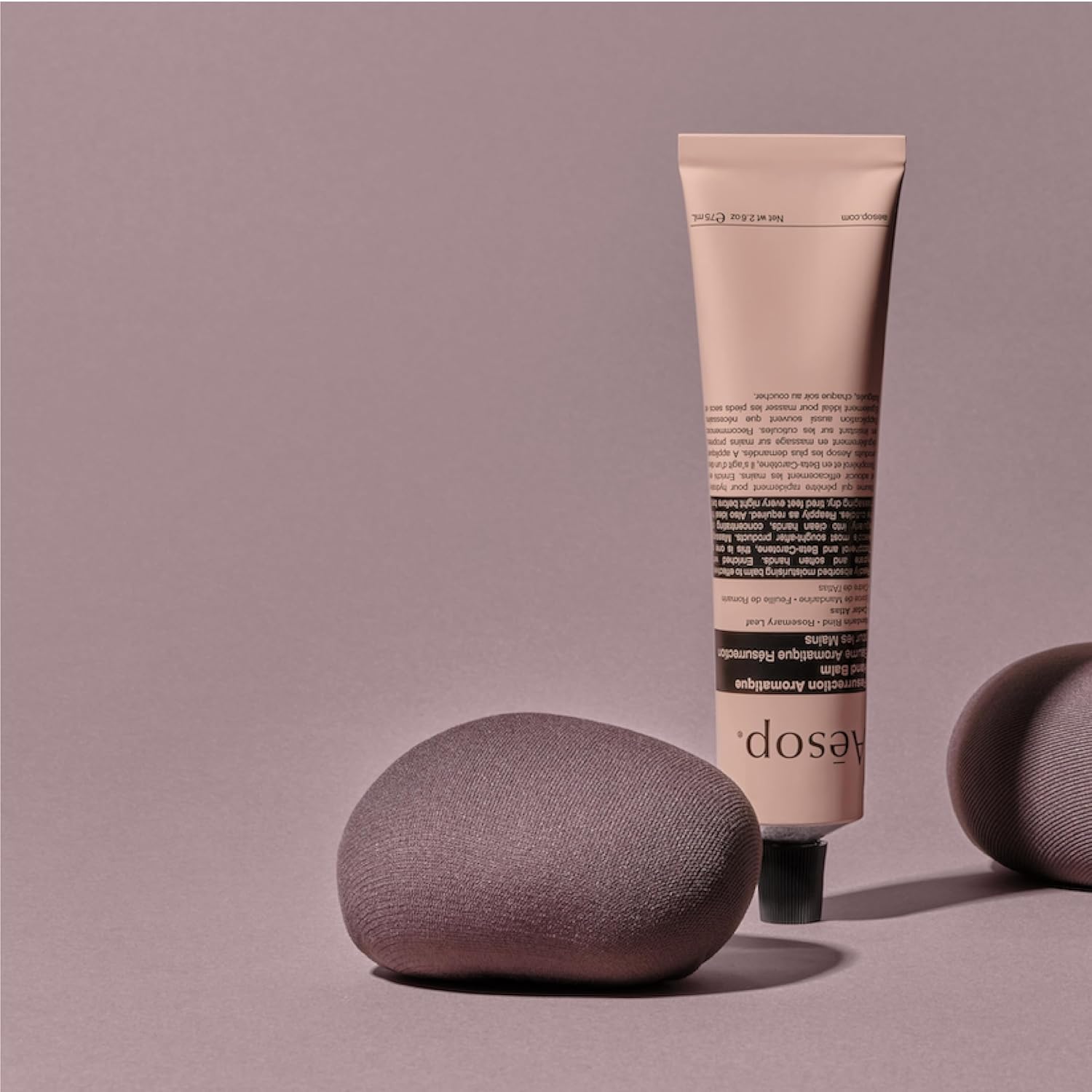 Aesop Resurrection Aromatique Travel Size Hand Balm | Lotion with Sweet Almond and Macadamia Nut to Nourish Dry Hands | 2.4 oz / 75mL