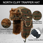 Unisex Winter Trapper Hat Cold Proof Keep Warm Hat with Ear Flaps