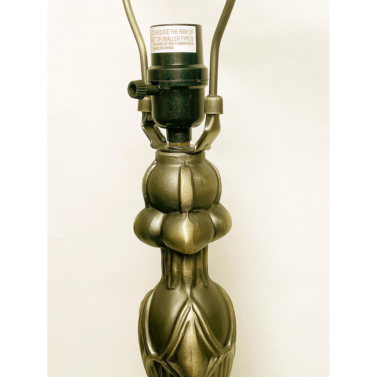 Tiffany Style Large 23.5" Cast Metal Lamp Base No Shade