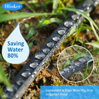 Hlinker 2026 Flat Soaker Hose 100 Ft (50Ft 2Packs) With Stake For Garden, Linkable Drip Hose Diy Automates Garden Irrigation System Saving 88% Water, Dual-Layer Leak-Free Design Water Hose With Holes