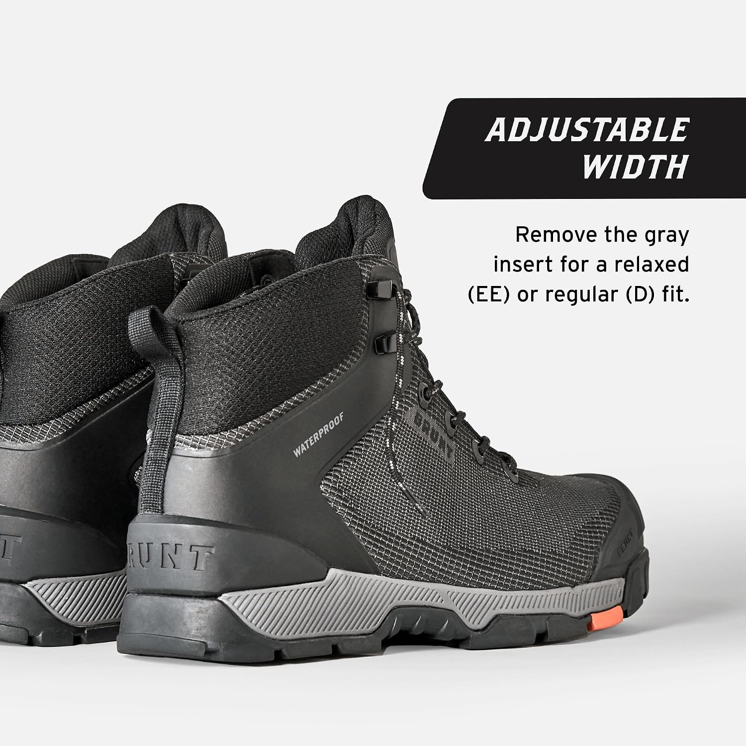 Brunt Ryng (Comp Toe) -Men'S Lightweight Waterproof Composite Toe Work Boot - Eh Rated - Slip + Oil Resistant - Heat-Resistant Sole - Breathable, Flexible Fit - Adjustable
