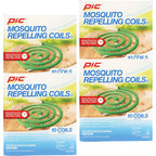 Pic Mosquito Repelling Coils, Outdoor Mosquito Repellent, Up To 3 Hours Protection, 8-Feet Area Coverage, Suitable For Patio, Porch, Backyard & Outdoor Use, 40 Coils (4 Packs Of 10)