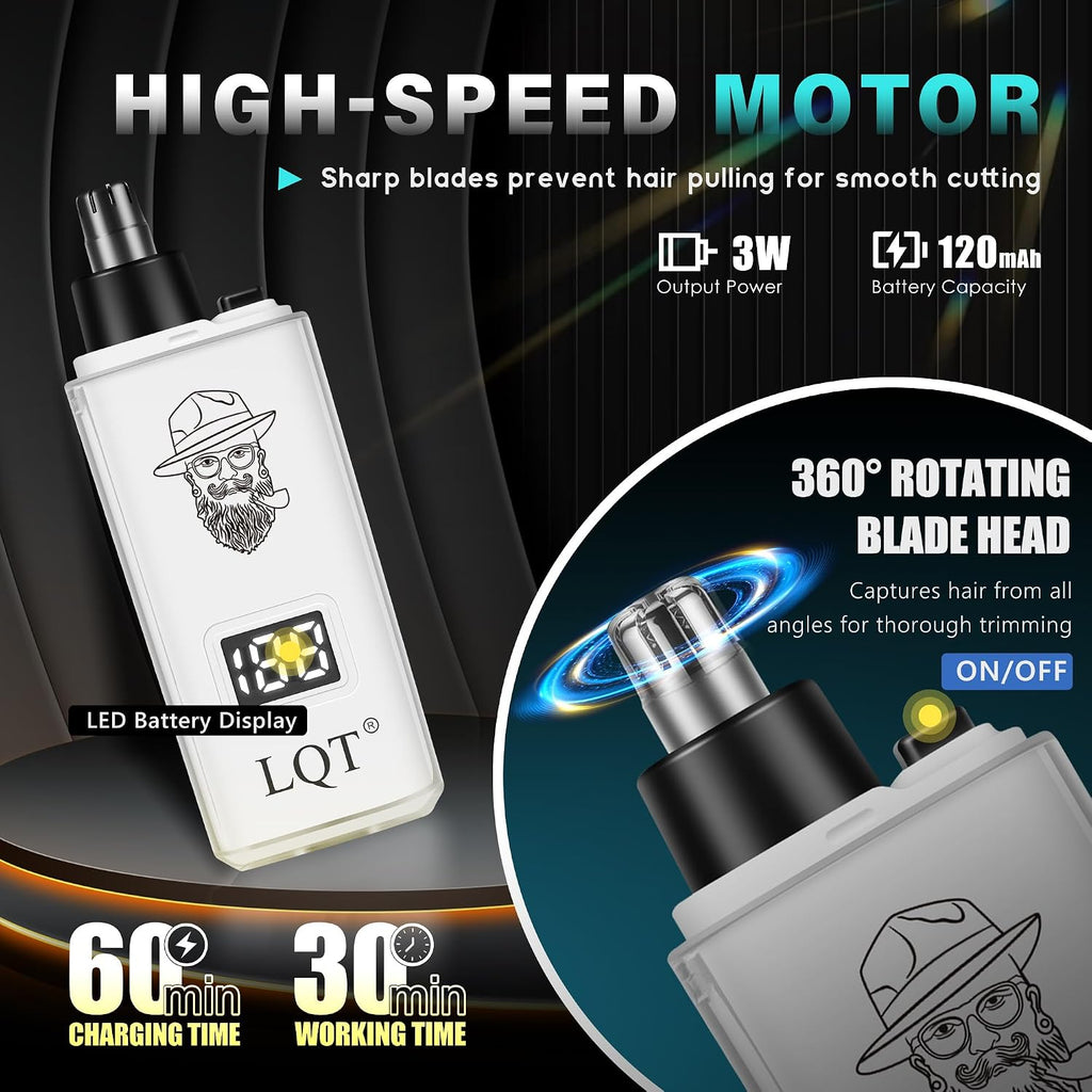 Hair Clippers For Men Rechargeable Cordless Beard Trimmer & Electric Shaver, Hair Cutting Kit With Lcd Display Gift For Dad, Husband, Men