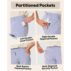 Maamgic Men'S 5/7 Inch Seersucker Shorts Casual - 6 Pockets Mens Summer Dress Drawstring Stretch Quick Dry Work Beach Shorts