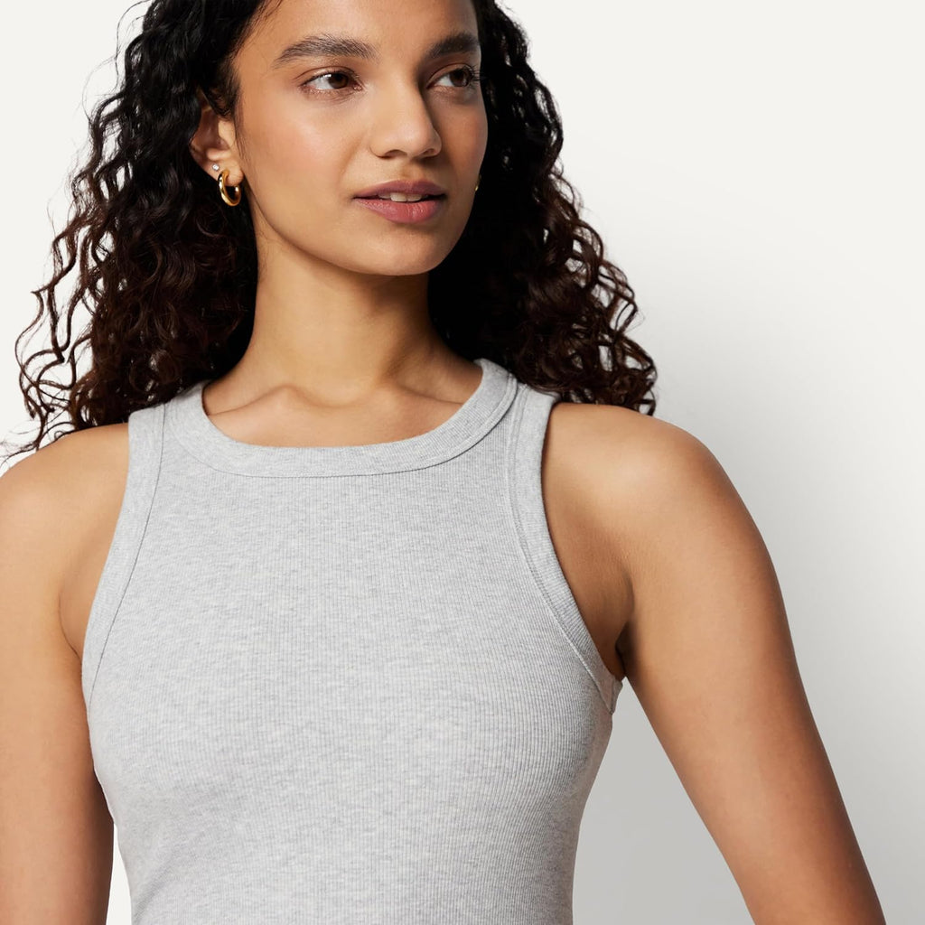 Amazon Essentials Women's Slim-Fit High Neck Ribbed Tank