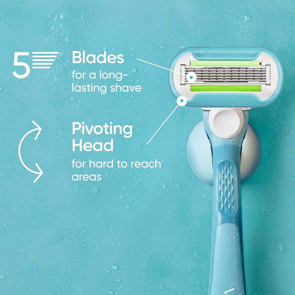 Gillette Venus Extra Smooth 4 count, plus Gillette Venus Extra Smooth Sensitive 2 count, 5-Bladed Women's Razor Blade Refills