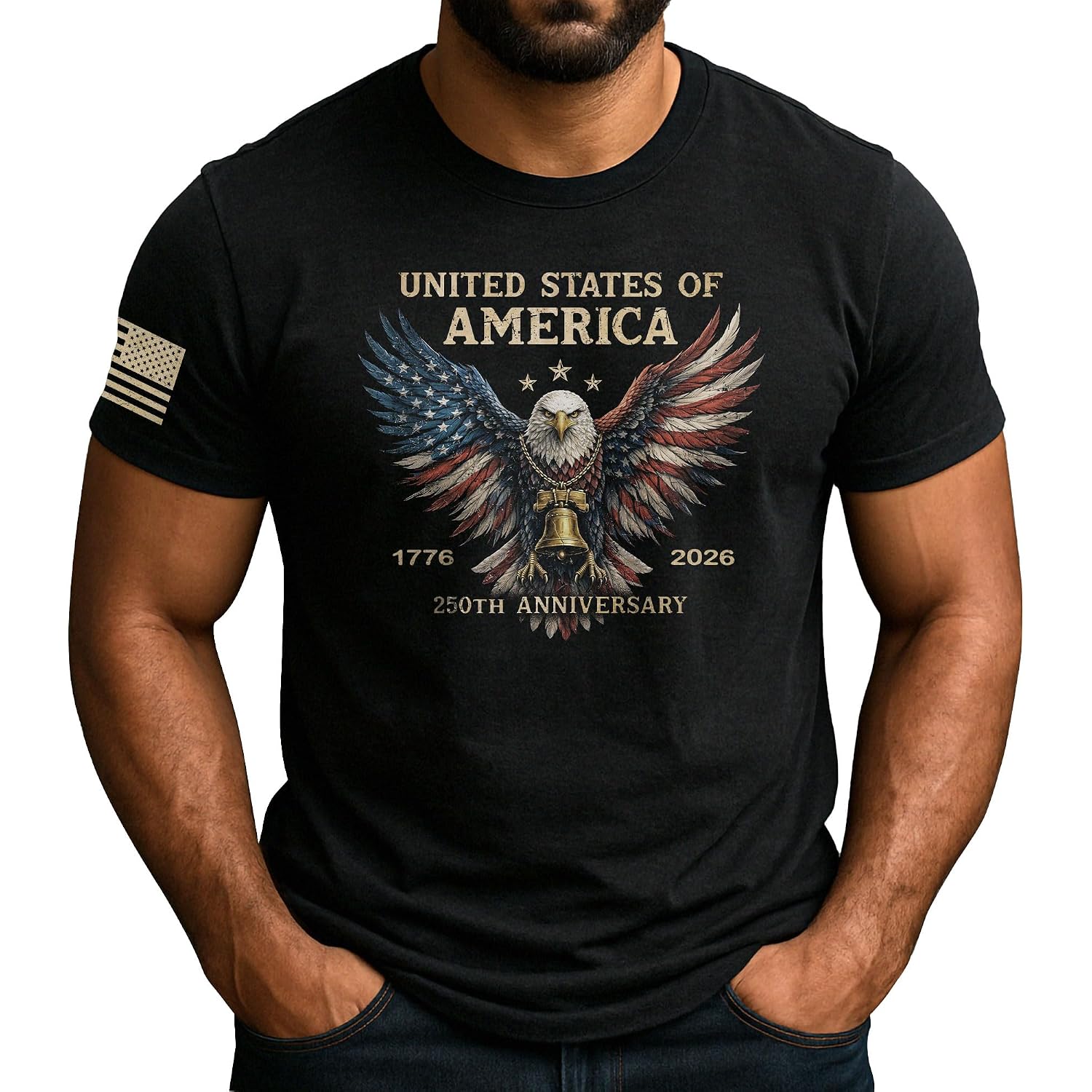 American 250Th Anniversary Shirt, Patriotic Shirts For Men | Honor 250 Years Of American Pride With These Commemorative Shirts, Crafted For A Bold Look And All-Day Comfort.