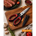 Astercook Kitchen Scissors 3 Pack, Heavy Duty All Purpose Kitchen Shears For Food And Packaging, Stainless Steel Food Scissors For Meat, Poultry, Herbs And Vegetables, Dishwasher Safe