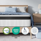 Avenco Twin Mattress, 10 Inch Medium Firm Twin Size Mattress In A Box, Hybrid Mattresses With Smarts™ Coil Pocket Springs For Motion Isolation, Strong Edge Support, Certipur-Us Certified