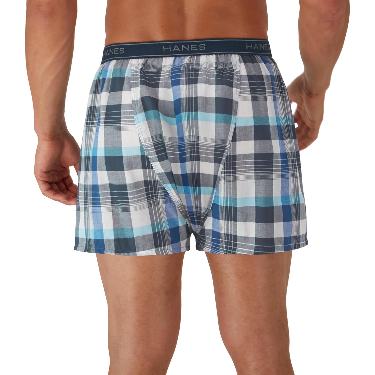 Hanes Men'S Underwear Boxers Pack, Cool & Breathable Cotton Underwear, Moisture-Wicking Boxers For Men