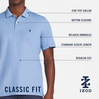 Izod Men'S Advantage Performance Short Sleeve Fashion Polo Shirt