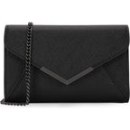 Dexmay Women Envelope Clutch Faux Saffiano Leather Evening Handbag Foldover Clutch Bag Formal Dressy Purse