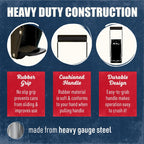 Mckay Metal Can Crusher, Wall-Mounted 12/16 Oz. Smasher - Black | Heavy-Duty Recycling Smasher For Aluminum Seltzer, Soda, Beer Cans And Bottles, Gadgets For Home