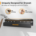 Perlegear No Drill TV Wall Mount for Most 24-65 Inch TVs up to 100 lbs, Studless TV Mount, Drywall TV Bracket with Max VESA 400x400mm, No Stud, Easy Install, Low Profile, PGMT7