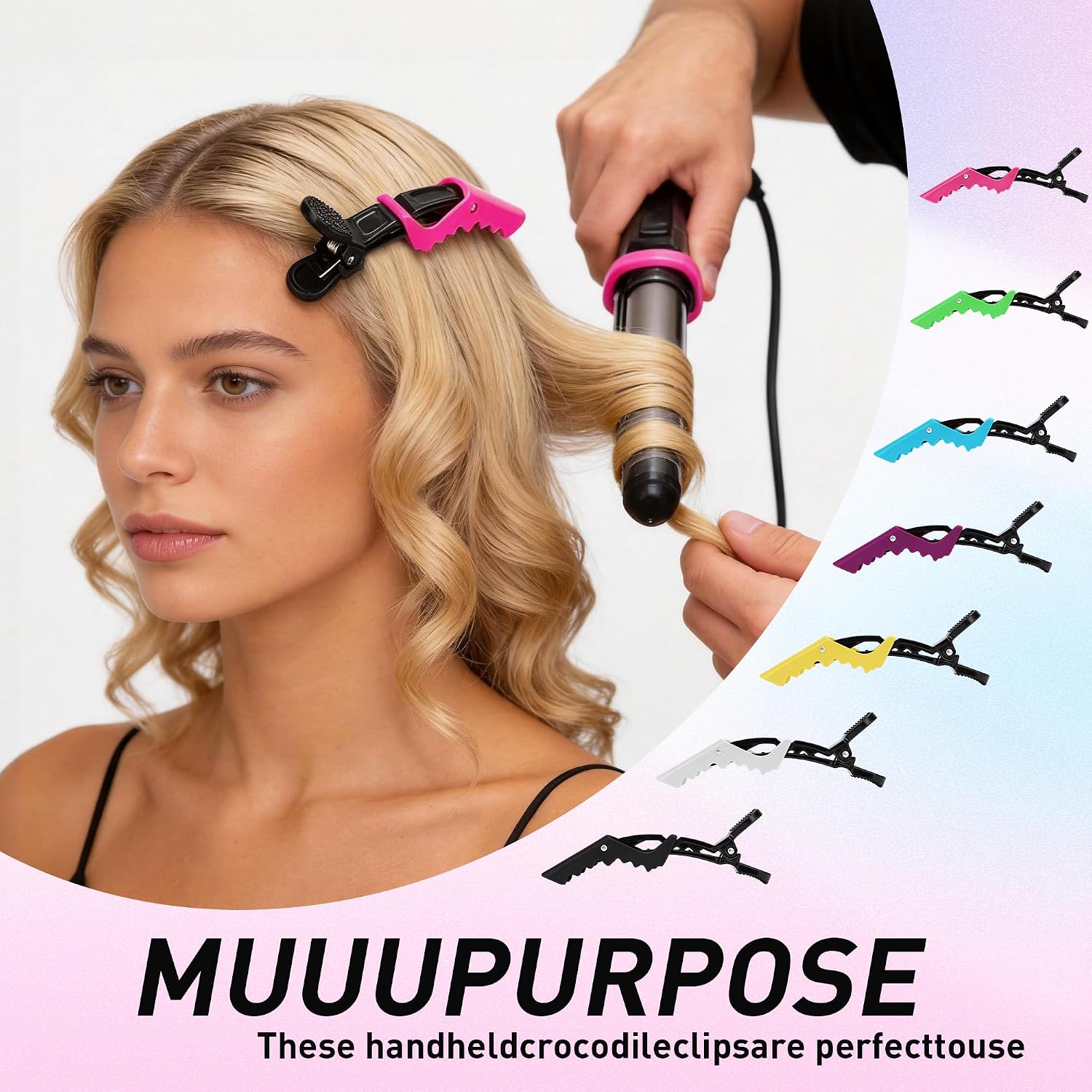 10Pcs Rat Tail Comb Hair Clips Set:3 Anti-Static, Heat-Resistant Carbon Fiber Parting Comb And 7 Sectioning Hair Clips Suitable For Precision Sectioning, Coloring, Braiding, And Daily Styling