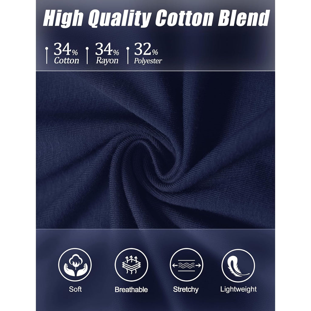 Polo Shirts for Women 3/4 Sleeve Tops Golf Tees 5-Button Collared Cotton Shirt Business Casual