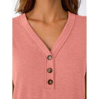 AUTOMET Short Sleeve V Neck T Shirts Womens Summer Business Casual Dressy Tops 2026 Henley Loose Fit Basic Spring Outfit