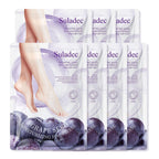 SULADEC Moisturizing Foot Mask with Grape Seed Oil and Shea Butter, Hydrating Foot Masks for Dry Cracked Feet, Dry Skin Moisturizer for Soft and Smooth Touch Feet - Men Women - 7 Pairs