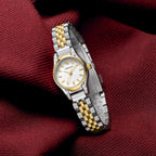 CHEETAH Gold Watches for Women, Dainty Small Round Dial, with Stainless Steel Bracelet Watchband, Waterproof