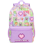Get Trend Minecraft | Pokemon Kids Backpack For Girls, 18 Inch Bookbag With Padded Straps, Travel School Bag Gamer Gifts