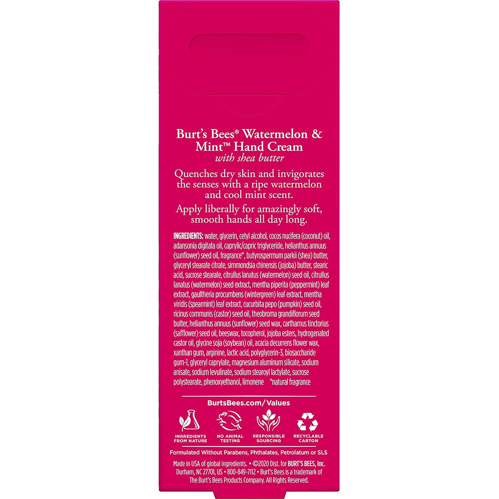 Burts Bees Watermelon & Mint Hand Cream, 1 OZ