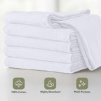 Utopia Kitchen White Flour Sack Towels [12 Pack - 28 x 28 Inch] 100% Cotton Tea Towels for Cleaning & Drying - Highly Absorbent Kitchen Dish Cloth