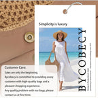 Bycobecy Crochet Tote Bag For Women Soft Summer Purse Beach Tote Bag Cute Handbag For Vacation, Work & Pool