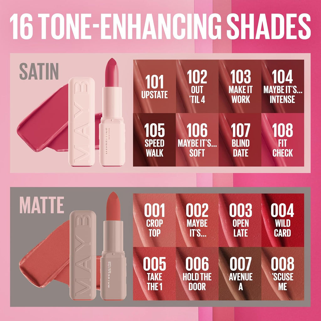 MAYBELLINE Serum Lipstick, Hydrating Lip Makeup with 8HRs of Lip Plumping Moisture with Hyaluronic Acid + Oil Blend, Take The 1 (Midtone Warm Pink Matte)
