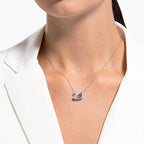 Swarovski Dancing Swan Necklace Jewelry Collection, Rhodium Finish