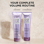 L'Oreal Paris Volume Sulfate Free Shampoo and Conditioner for Color-Treated Hair, EverPure, 8.5 Fl Oz (Set of 2)